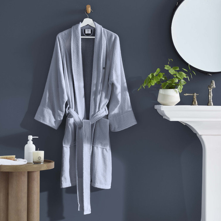 CLEAN DESIGN HOME Cotton Terry Bathrobe with Pockets Wayfair Canada